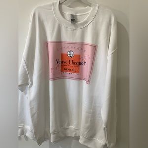Veuve Champagne Sweatshirt NWT